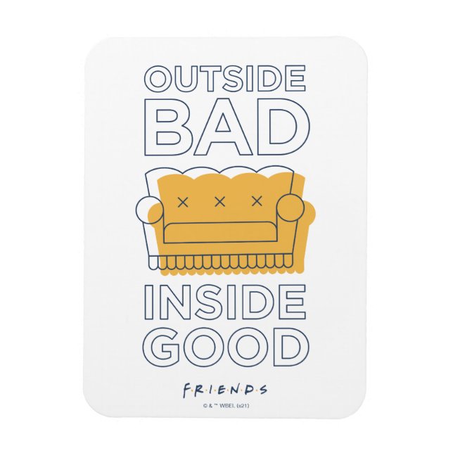 Imán FRIENDS™ | Malo por Fuera, Bueno por Dentro (Vertical)