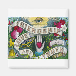 Imán Friendship or the all-seeing eye - Vintage symbol