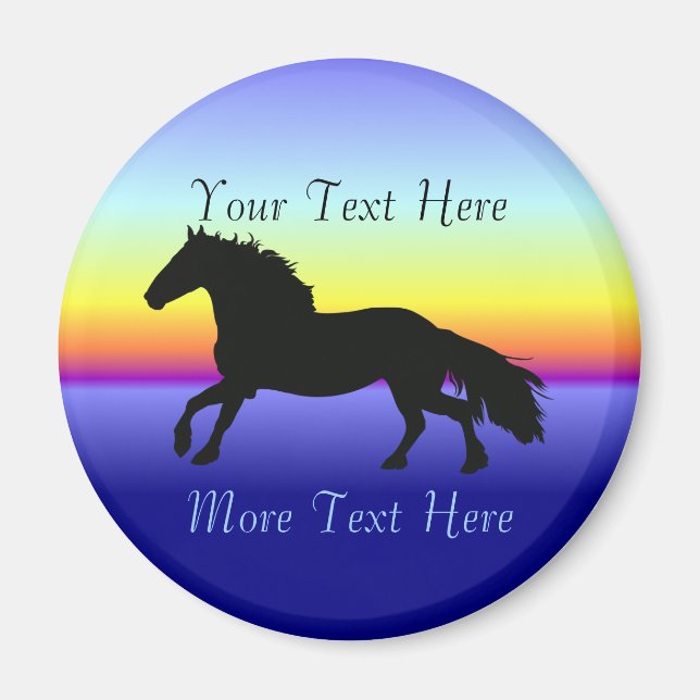 Imán Friesian Horse Magnet (Frente)