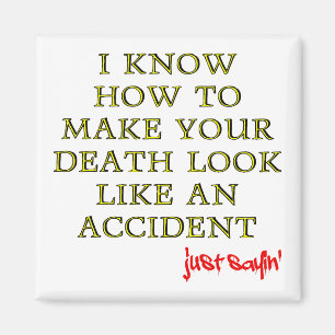 Imán Frigorífico Funny Funny Accidental Death Magnet Re