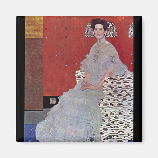 Imán Fritza Reidler Klimt por Gustav Klimt (Frente)