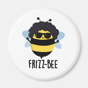 Imán Frizz-Bee Funny Afro Bee Pun