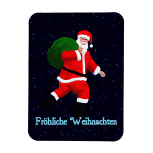 Imán Froehliche Weihnachten - Santa Claus