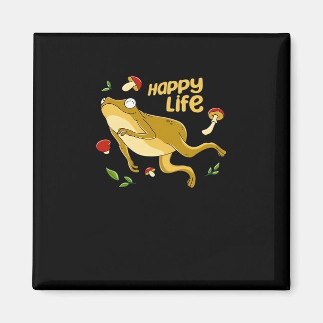 Imán Frog Happy Essential Minimal Design (Frente)