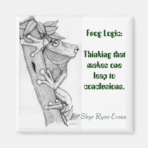 Imán "FROG LOGIC" Fun Frog Magnet
