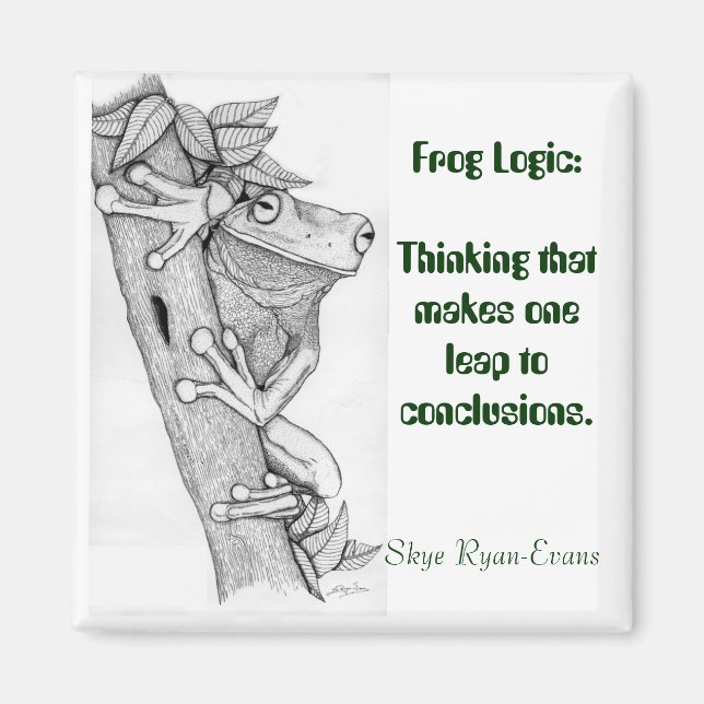 Imán "FROG LOGIC" Fun Frog Magnet (Frente)