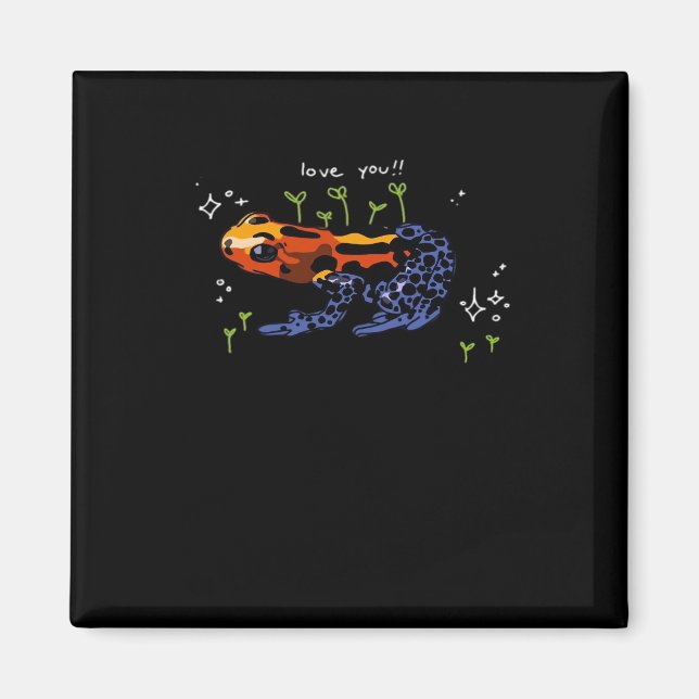 Imán Frog Who Loves You Simple Classic Style (Frente)