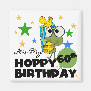 Imán Froggie Hoppy 60º cumpleaños