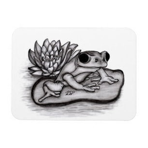 Imán Froggy con Lotus Flower