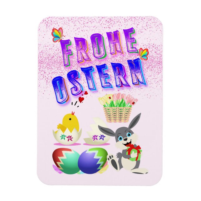 Imán Frohe Ostern (Vertical)