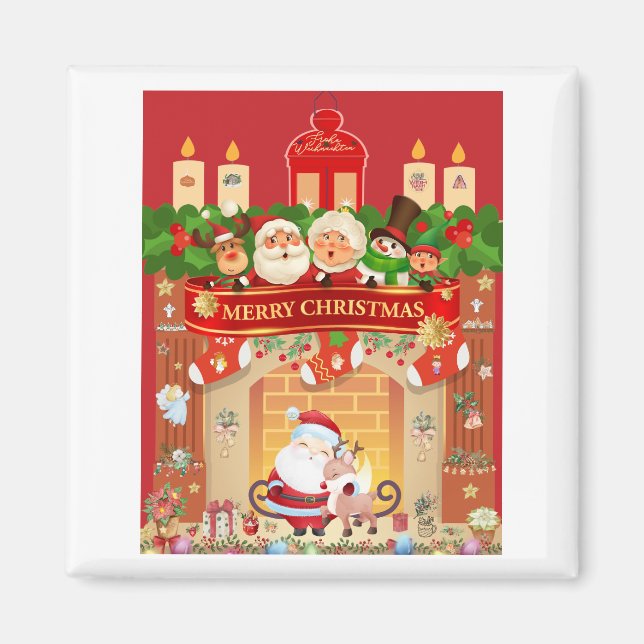 Imán Frohe Weihnachten  (Frente)