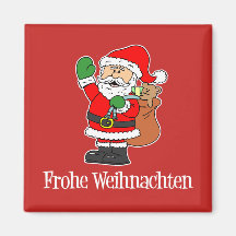 Frohe Weihnachten Navidades alemanes Santa