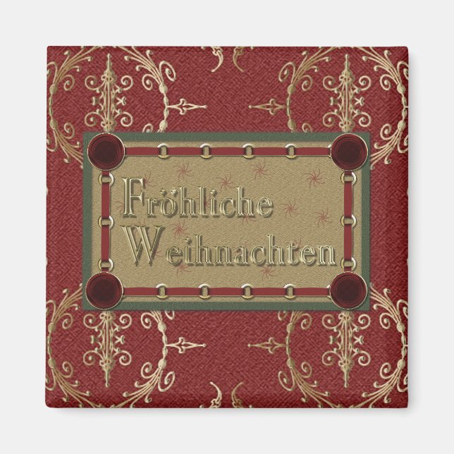 Imán Frohliche Weihnachten Magnet (Frente)