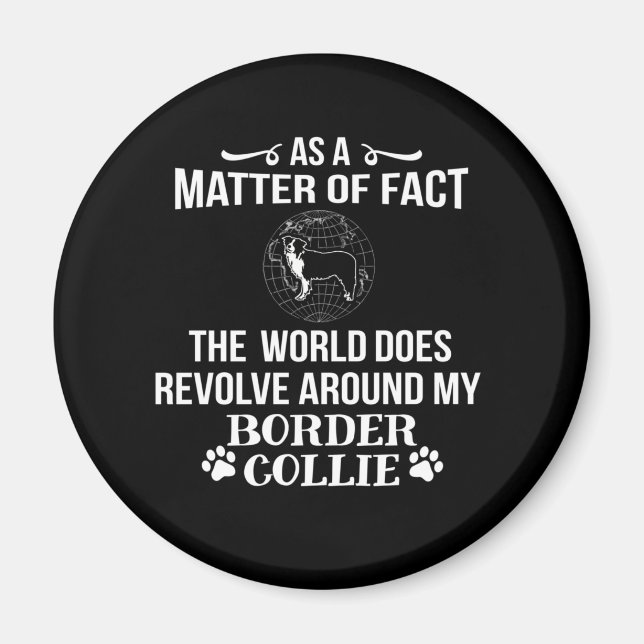 Imán Frontera Collie Dog Rama Amor (Frente)