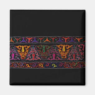 Imán Frontera del Bordado de Xinjiang