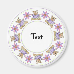 Imán Frontera linda del diseño del peluche