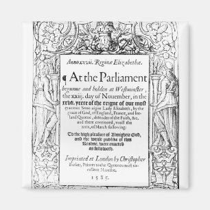Imán Frontispiece a una cuenta del parlamento