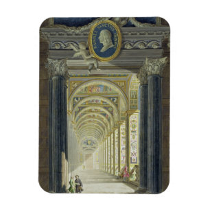 Imán Frontispiece con un retrato del medallón de