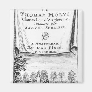 Imán Frontispiece, 'la Utopía de Thomas More