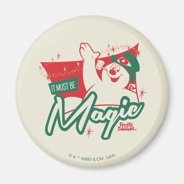 Imán Frosty el muñeco de nieve - Debe ser magia (Frente)