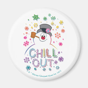 Imán Frosty the Snowman™   Colores arcoiris "Chill Out"