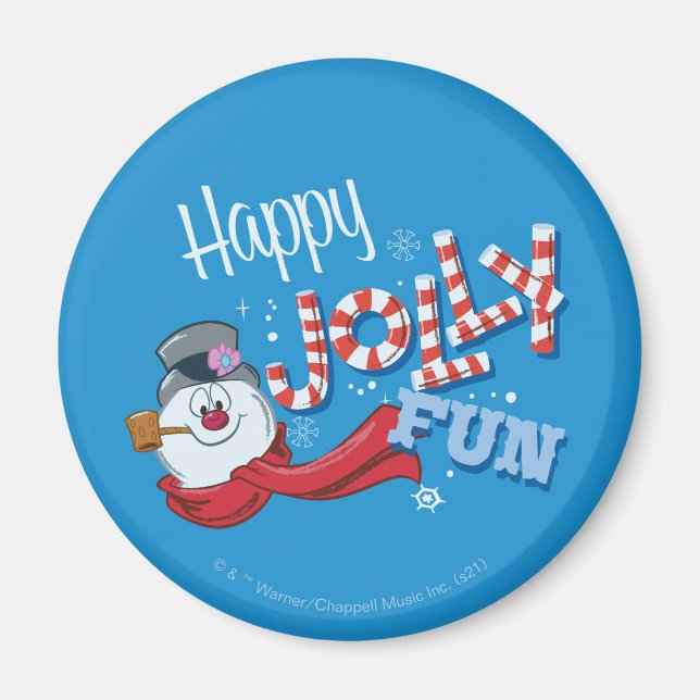 Imán Frosty the Snowman™ | Happy Jolly Fun (Frente)