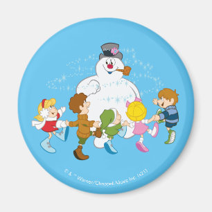 Imán Frosty the Snowman™   Jugar con escarcha y niño
