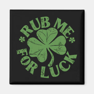 Imán Frótame Para La Suerte Día De San Patricio Trébol 