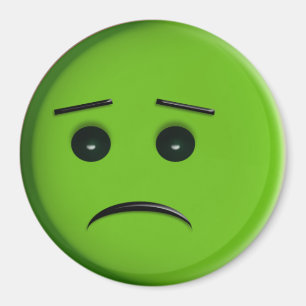 Imán Frowny Face Green