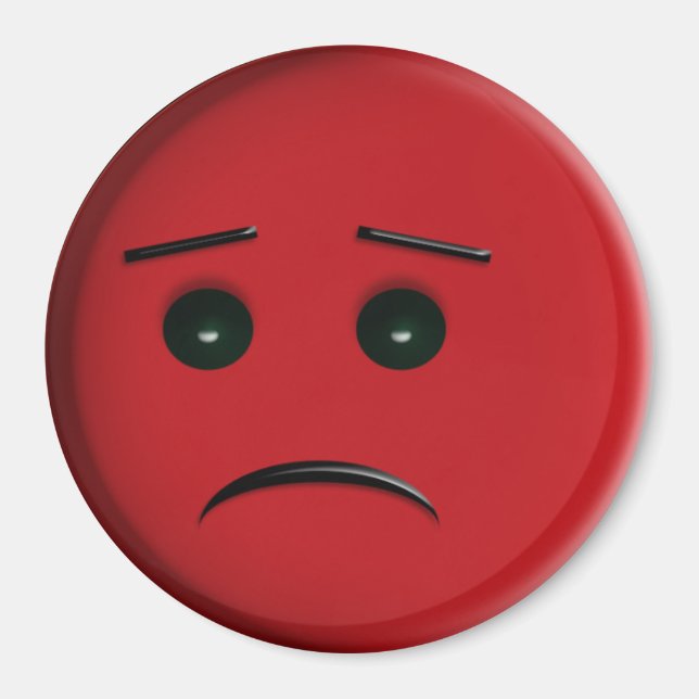 Imán Frowny Face red (Frente)
