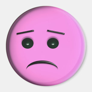 Imán Frowny hace frente - a rosa