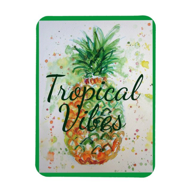 Imán Fruta de la piña Alimento de la fruta Vibes tropic (Vertical)