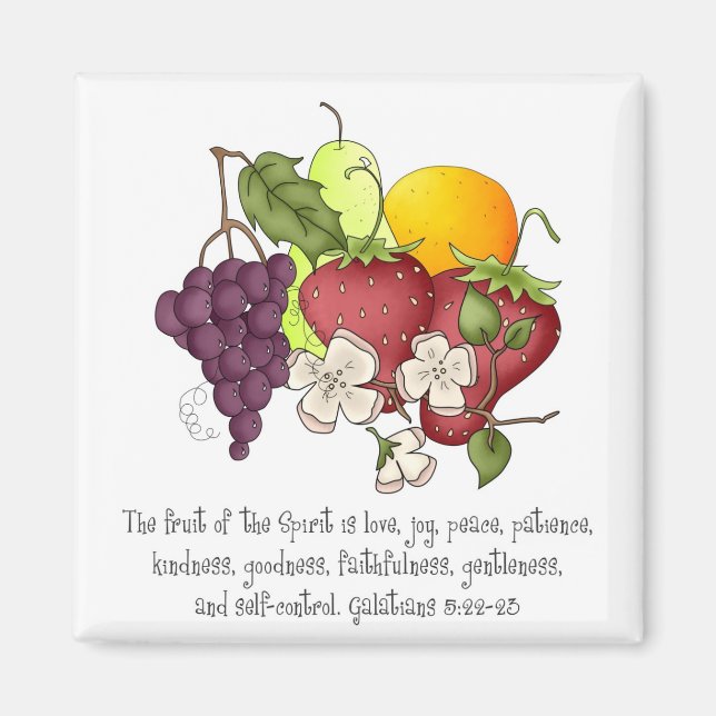 Imán Fruta del espíritu (Frente)