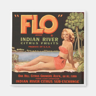 Imán Fruta india del río de "Flo"
