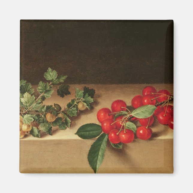 Imán Fruta sobre la mesa, 1644 (Frente)