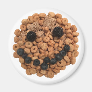Imán Fruta sonriente y rostro de cereales