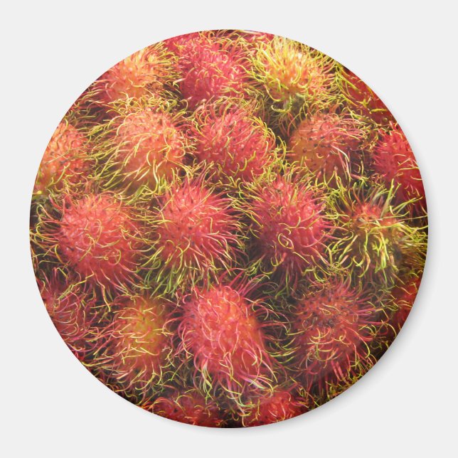 Imán Fruta tropical de Rambutan (Frente)