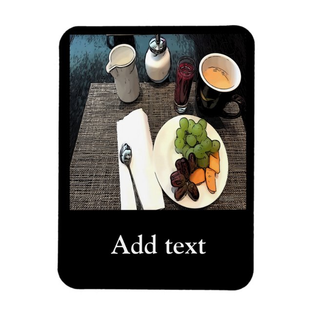 Imán Fruta y café (Vertical)