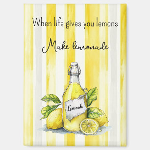 Imán Frutas Amarillas Limones Hacen Limonada