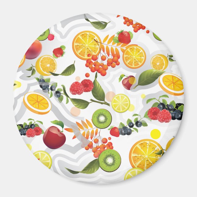 Imán Frutas mixtas 5 (Frente)