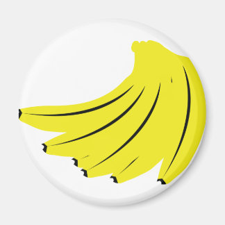 Imán frutos del banano amarillo