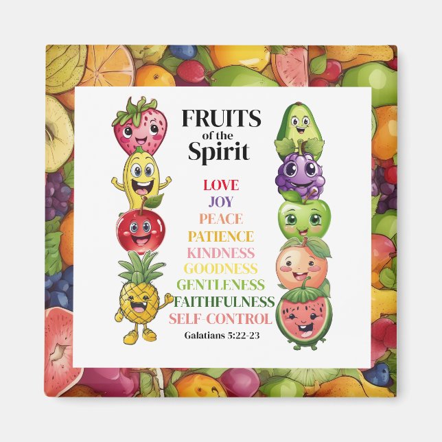 Imán Frutos del espíritu (Frente)