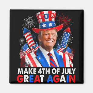 Imán Fuego Patriótico Donald Trump El 4 De Julio Del G