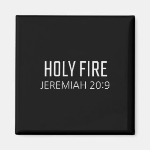 Imán Fuego Sagrado - Jeremías 20_9 Verso Religioso de l