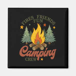 Imán Fuegos Amigos Diversión Camping Equipo Fogueira Al