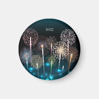 Imán Fuegos artificiales 2027, Feliz Año Nuevo