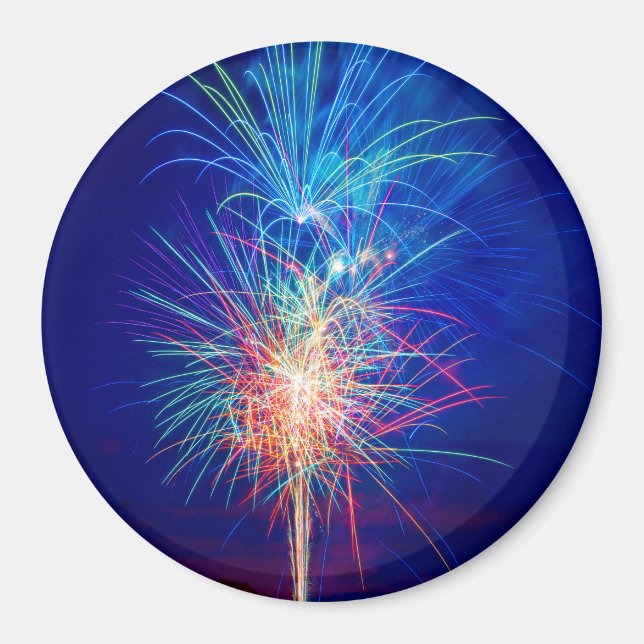 Imán Fuegos artificiales a la puesta de sol (Frente)