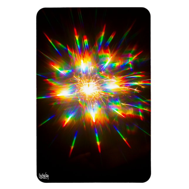 Imán Fuegos artificiales a través de gafas 3D 1  (Vertical)