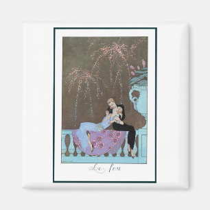 Imán Fuegos artificiales de Art Decó Vintage Le Feu, Ge