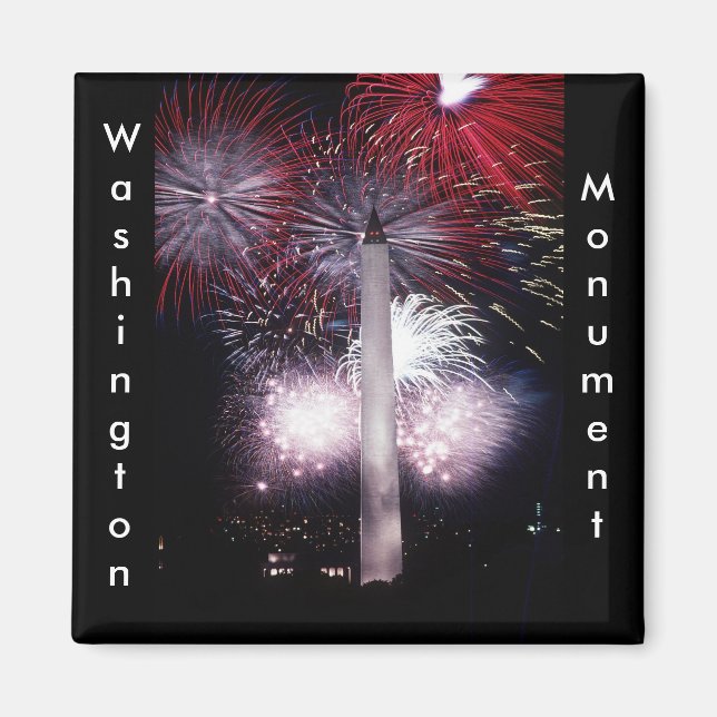 Imán Fuegos artificiales del Monumento de Washington (Frente)